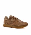 ZAPATILLAS CASUAL DE PIEL PERFORADA CABALLERO CETTI USED TIN C-848 CUERO