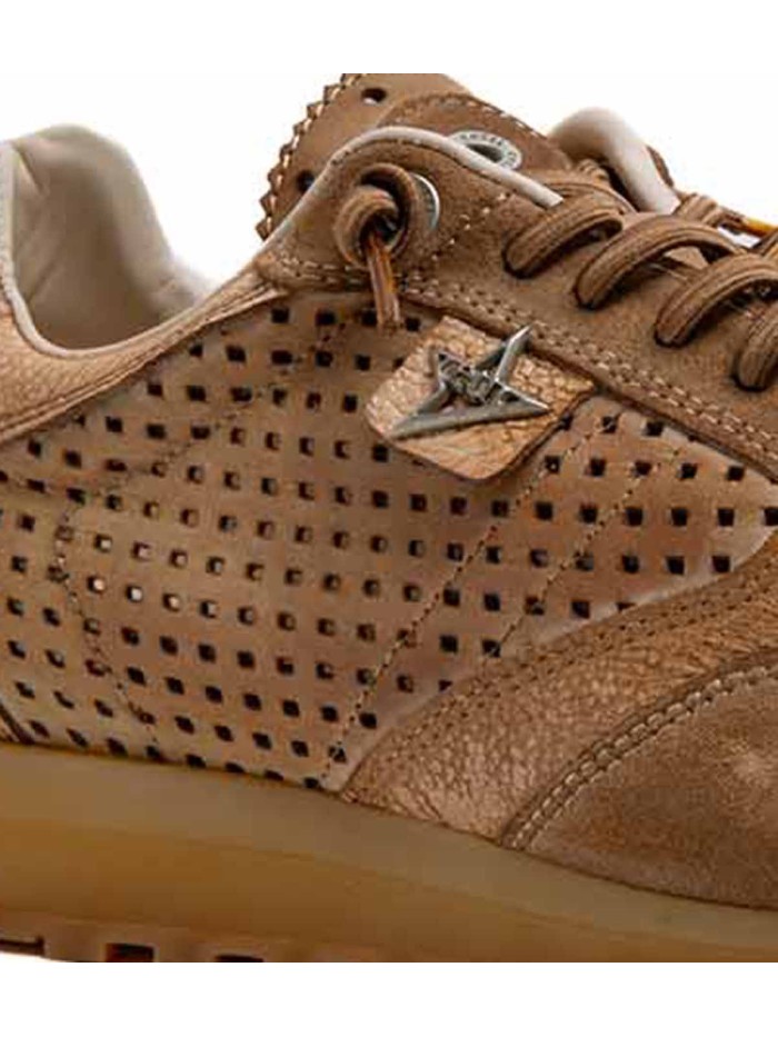 ZAPATILLAS CASUAL DE PIEL PERFORADA CABALLERO CETTI USED TIN C-848 CUERO