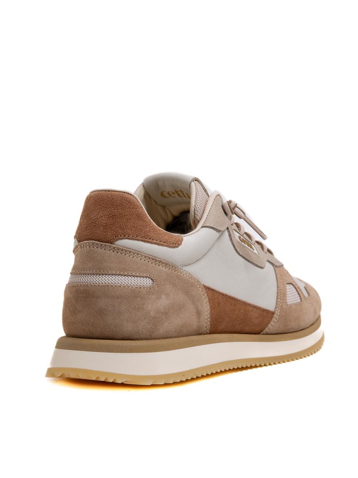 ZAPATILLAS CASUAL DE HOMBRE EN PIEL CETTI ANTE NATURE C-1397 BEIGE