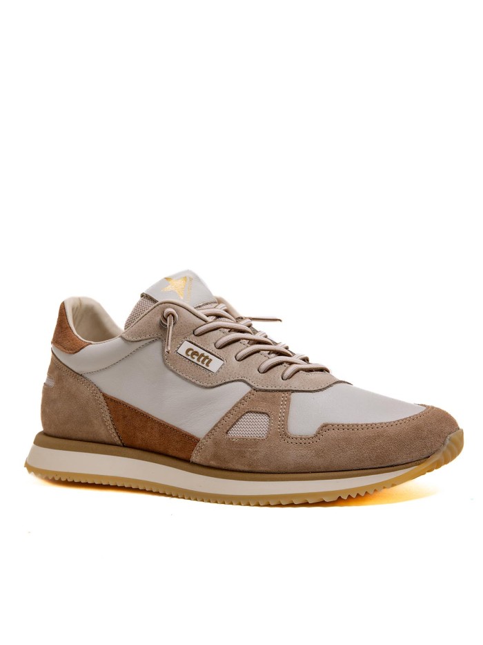 ZAPATILLAS CASUAL DE HOMBRE EN PIEL CETTI ANTE NATURE C-1397 BEIGE