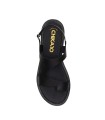 SANDALIAS PLANAS DE PIEL PARA MUJER NEGRAS CHIKA 10 MUSAKA 29