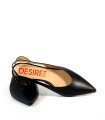 ZAPATOS BAJOS DESTALONADOS NEGROS CON TACÓN EFECTO TEJIDO PARA MUJER DESIREE RABAT 15