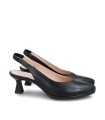 ZAPATO DE TACÓN DESTALONADO DESIREE MAIA 1 NEGRO