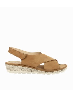 SANDALIA CONFORT EN PIEL NOBUCK PARA MUJER DOCTOR CUTILLAS 35410 CUERO