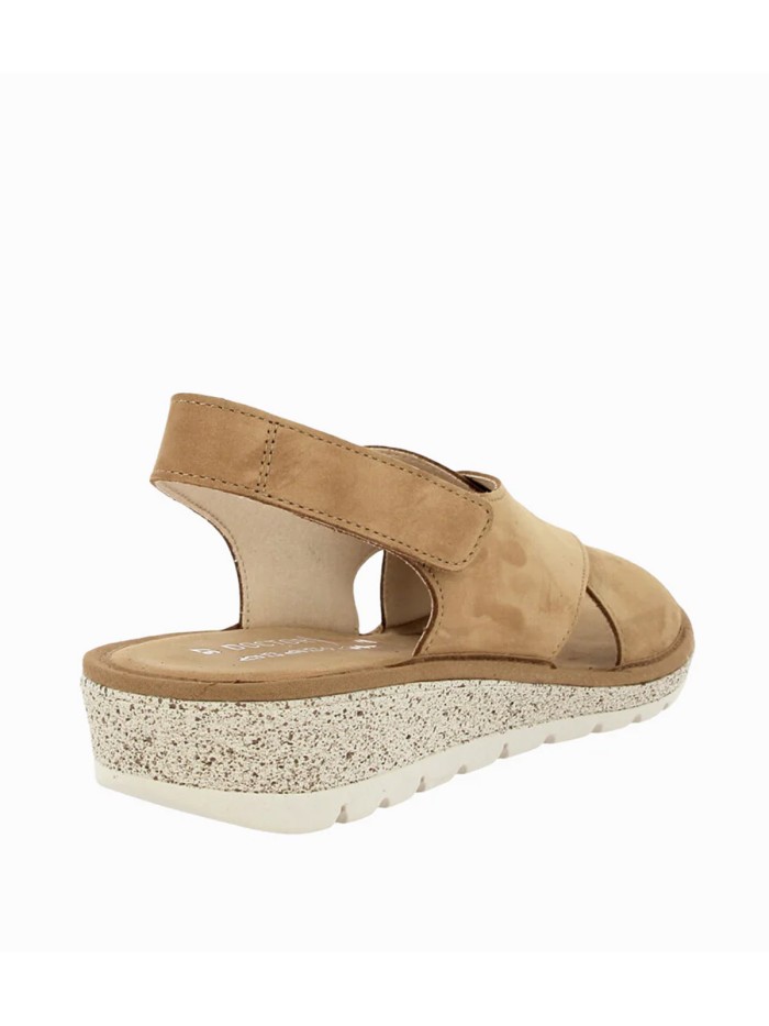 SANDALIA CONFORT EN PIEL NOBUCK PARA MUJER DOCTOR CUTILLAS 35410 CUERO