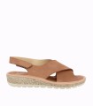 SANDALIA CONFORT EN PIEL NOBUCK DE MUJER DOCTOR CUTILLAS 35410 ROSA