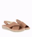 SANDALIA CONFORT EN PIEL NOBUCK DE MUJER DOCTOR CUTILLAS 35410 ROSA