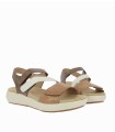 SANDALIAS CONFORT DE PIEL CON VELCROS PARA MUJER DOCTOR CUTILLAS 31431 CAMEL