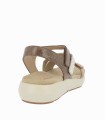 SANDALIAS CONFORT DE PIEL CON VELCROS PARA MUJER DOCTOR CUTILLAS 31431 CAMEL