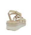 SANDALIAS CONFORT CON DETALLES BRILLANTES PARA MUJER DOCTOR CUTILLAS 31803 BEIGE
