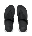 SANDALIAS FIT FLOP NEGRAS PARA MUJER A4Z-001 LULU SHIMMERGLITZ-CONFORT, DISEÑO Y Tecnología Microwobbleboard™
