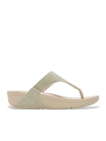 SANDALIA CON TIRAS BRILLANTES CONFORT ERGONÓMICO PARA MUJER FIT FLOP A4Z-675 LULU SHIMMERGLITZ ORO