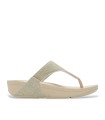 SANDALIA CON TIRAS BRILLANTES CONFORT ERGONÓMICO PARA MUJER FIT FLOP A4Z-675 LULU SHIMMERGLITZ ORO