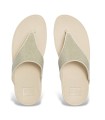 SANDALIA CON TIRAS BRILLANTES CONFORT ERGONÓMICO PARA MUJER FIT FLOP A4Z-675 LULU SHIMMERGLITZ ORO