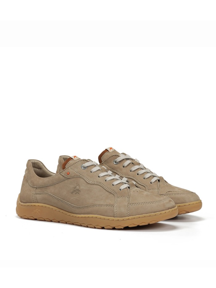 ZAPATILLAS CASUAL DE HOMBRE CON CORDONES FLUCHOS LENOX F2220 PIEDRA