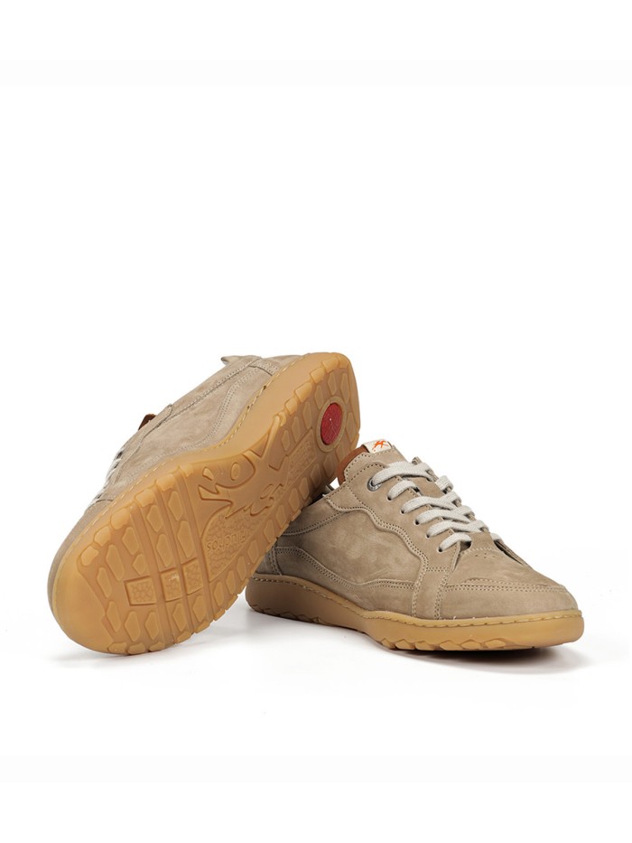 ZAPATILLAS CASUAL DE HOMBRE CON CORDONES FLUCHOS LENOX F2220 PIEDRA