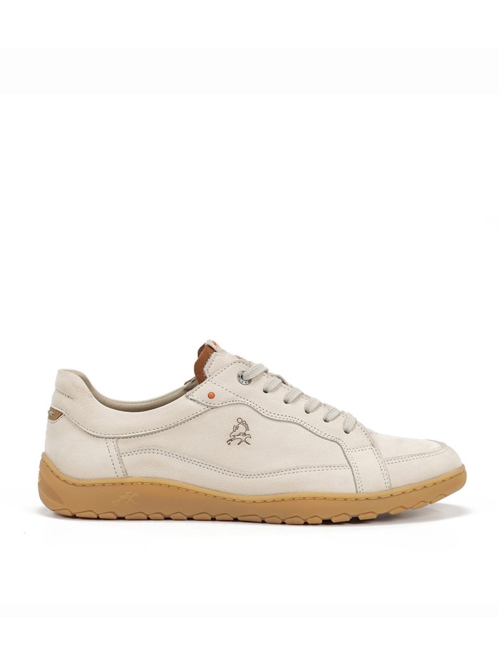 ZAPATILLAS CASUAL DE HOMBRE CON CORDONES FLUCHOS LENOX F2220 BLANCO