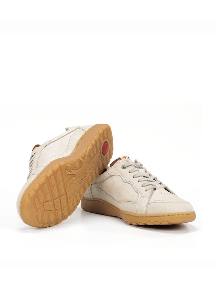 ZAPATILLAS CASUAL DE HOMBRE CON CORDONES FLUCHOS LENOX F2220 BLANCO