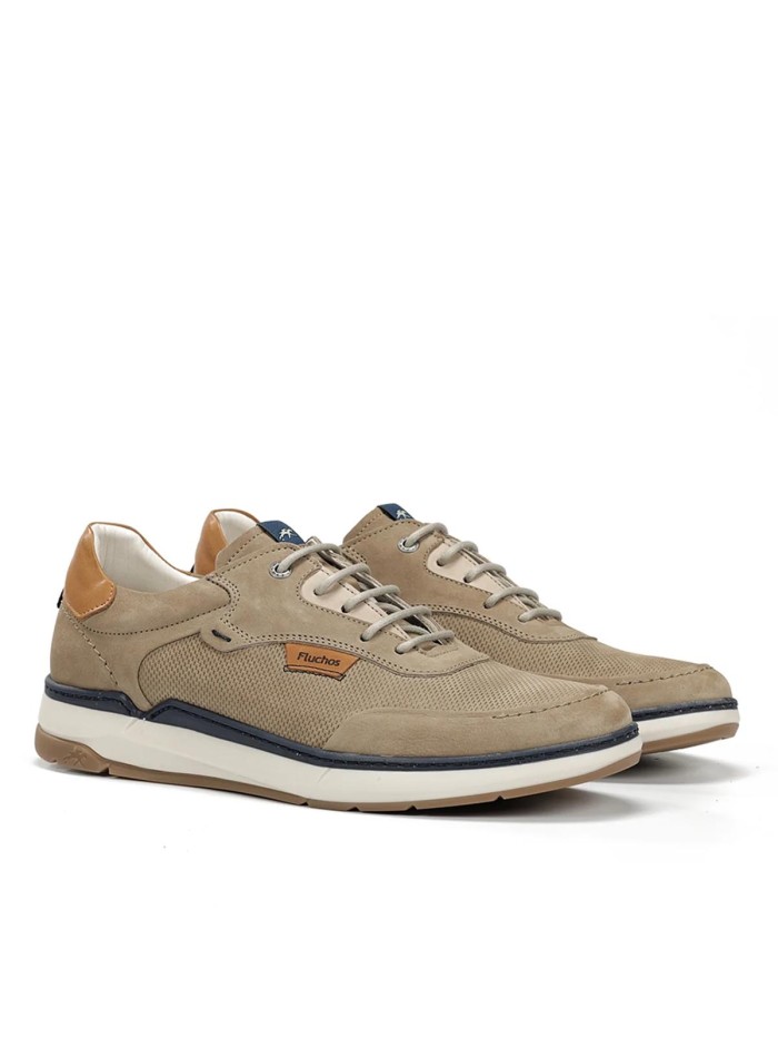 ZAPATOS CASUAL DE HOMBRE FLUCHOS JEFF F2210 TAUPE