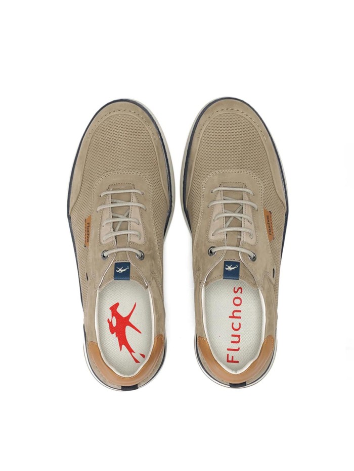 ZAPATOS CASUAL DE HOMBRE FLUCHOS JEFF F2210 TAUPE