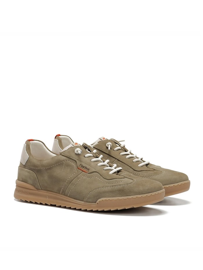 ZAPATOS DEPORTIVOS EN PIEL DE NOBUCK PARA CABALLERO FLUCHOS ELDER F2383 TAUPE