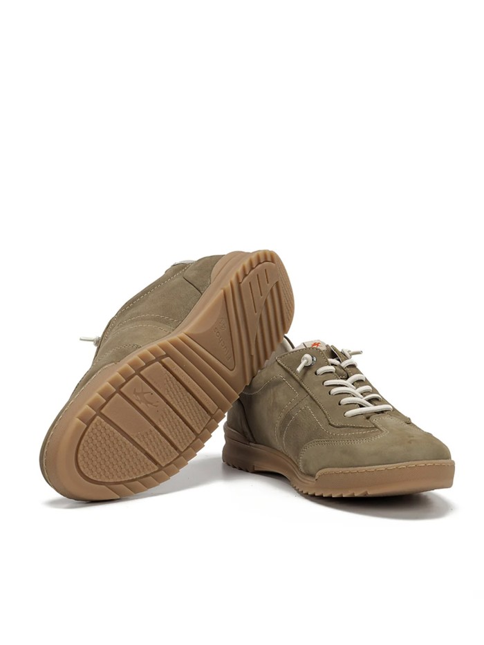 ZAPATOS DEPORTIVOS EN PIEL DE NOBUCK PARA CABALLERO FLUCHOS ELDER F2383 TAUPE