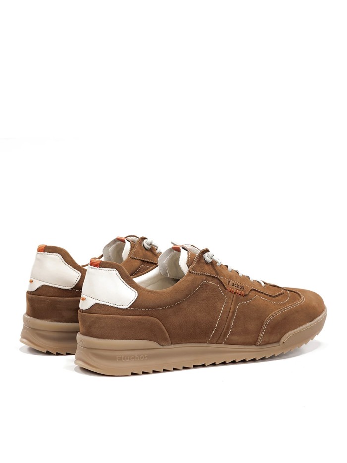 ZAPATILLAS CASUAL DE HOMBRE CON CORDONES FLUCHOS ELDER F2383 CUERO