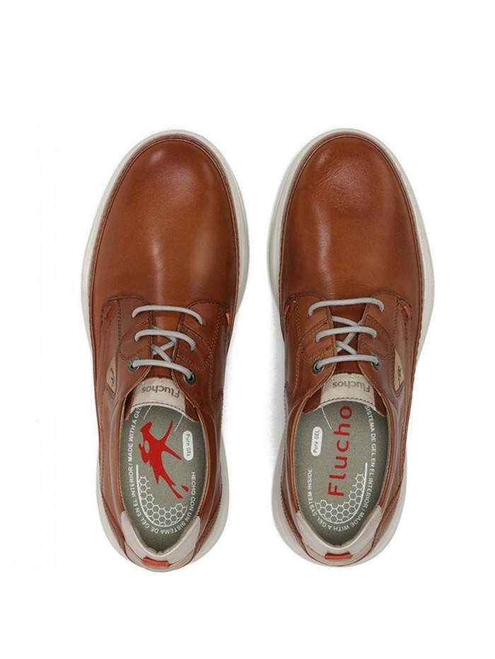 ZAPATO CASUAL DE HOMBRE CON CORDONES FLUCHOS F2443 Kadir CUERO