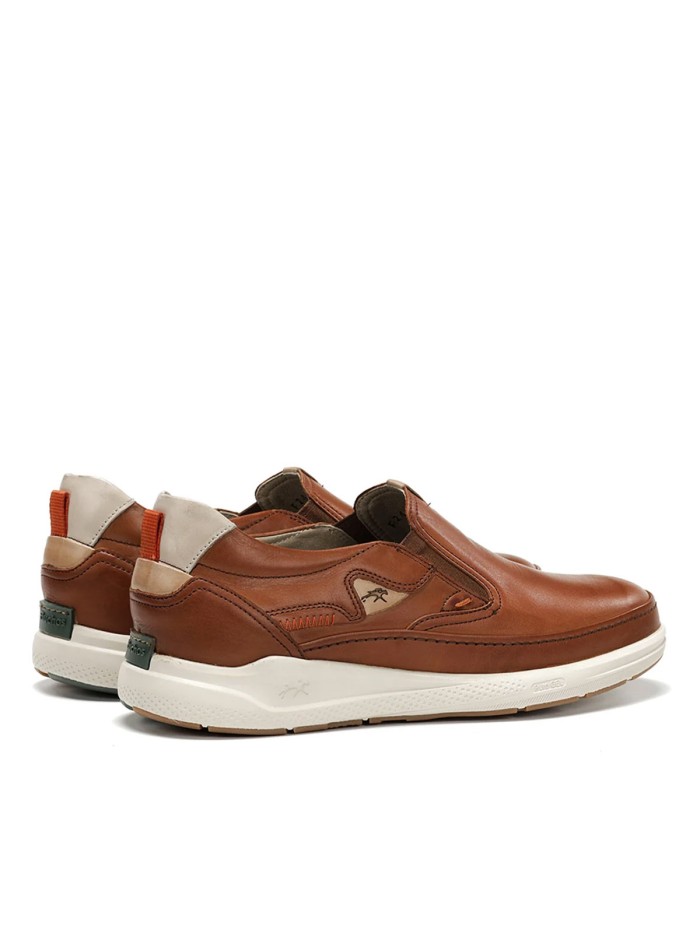 MOCASÍN DE PIEL PARA HOMBRE FLUCHOS KADIR F2445 Slip On Marrón