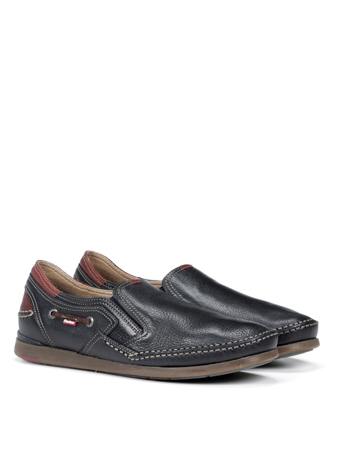 MOCASINES DE PIEL PARA CABALLERO FLUCHOS MARINER 9883 MARINO