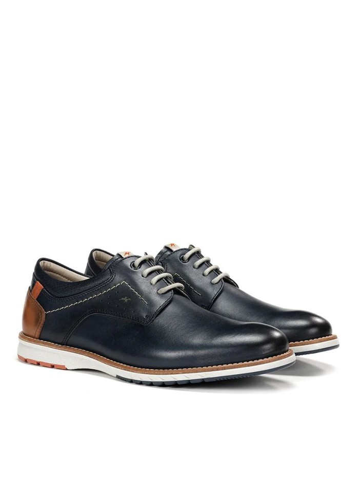ZAPATOS DE PIEL CON CORDONES CABALLERO FLUCHOS YORK F1978 MARINO