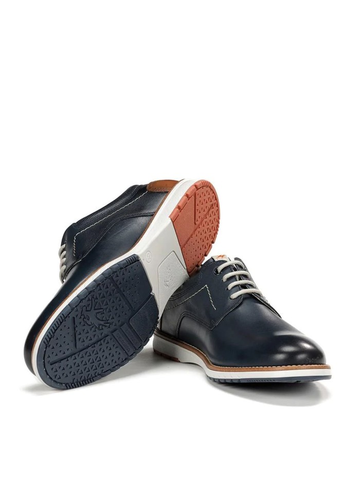 ZAPATOS DE PIEL CON CORDONES CABALLERO FLUCHOS YORK F1978 MARINO