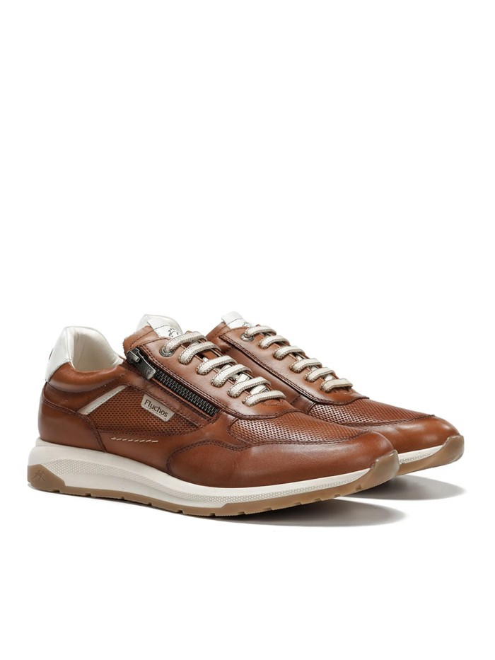 ZAPATILLAS CASUAL DE PIEL PARA HOMBRE FLUCHOS KARTER F2405 CUERO