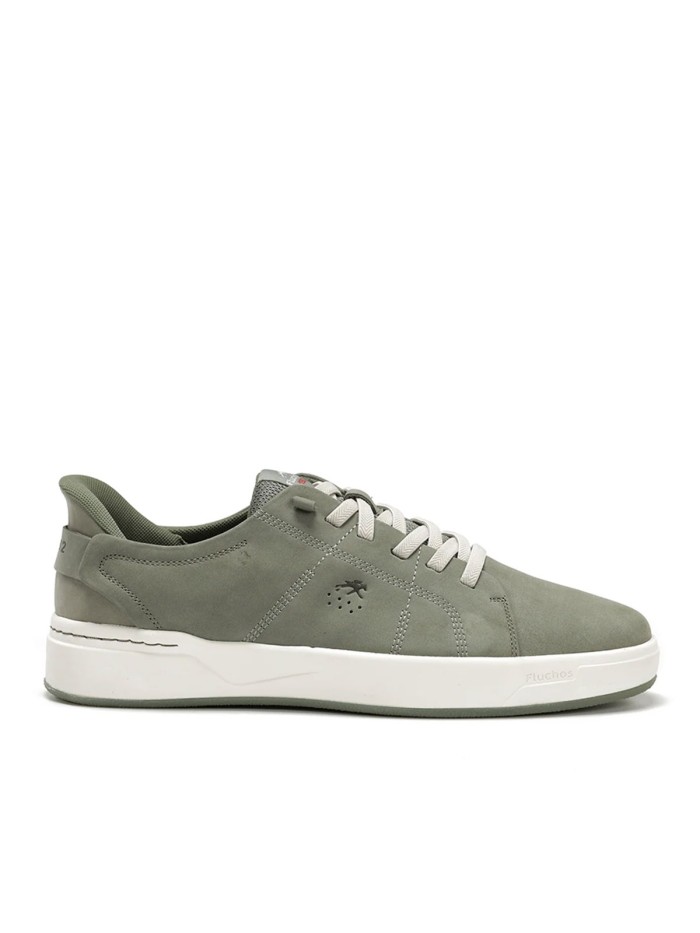 ZAPATOS DEPORTIVOS DE PIEL CON CORDONES CABALLERO FLUCHOS NADAL F2378 VERDE