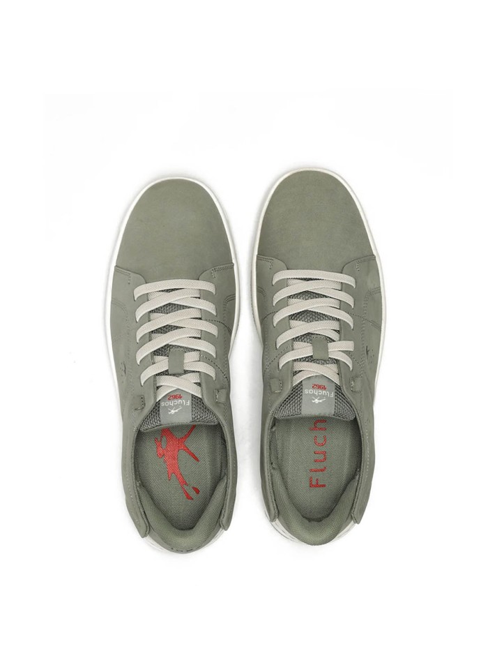 ZAPATOS DEPORTIVOS DE PIEL CON CORDONES CABALLERO FLUCHOS NADAL F2378 VERDE