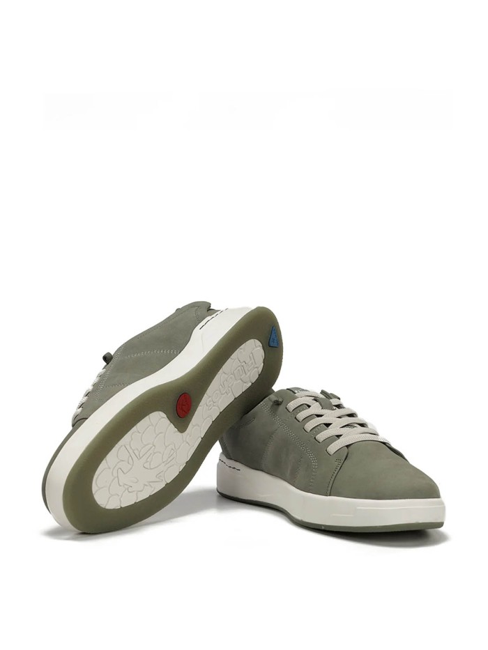 ZAPATOS DEPORTIVOS DE PIEL CON CORDONES CABALLERO FLUCHOS NADAL F2378 VERDE