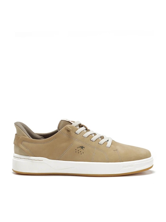 ZAPATOS DEPORTIVOS DE PIEL CON CORDONES CABALLERO FLUCHOS NADAL F2378 CAMEL
