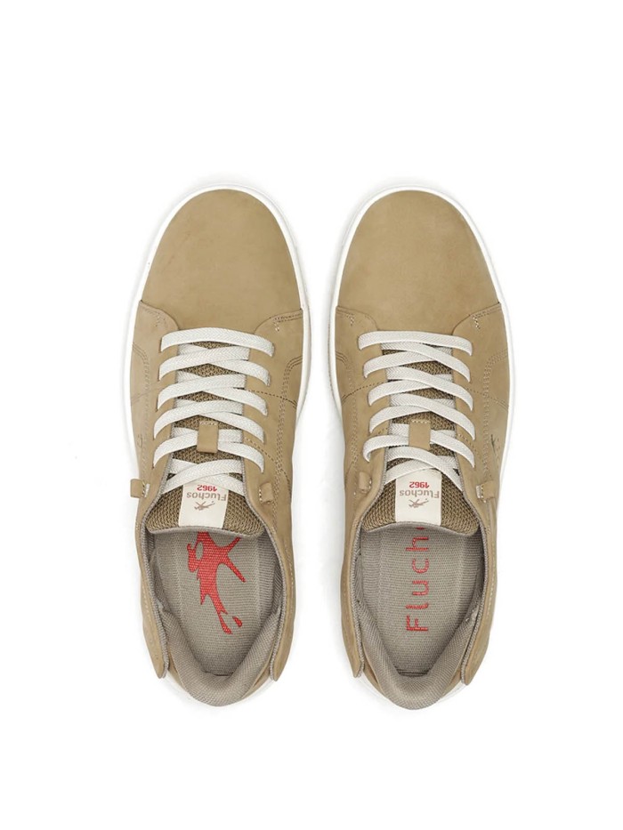 ZAPATOS DEPORTIVOS DE PIEL CON CORDONES CABALLERO FLUCHOS NADAL F2378 CAMEL