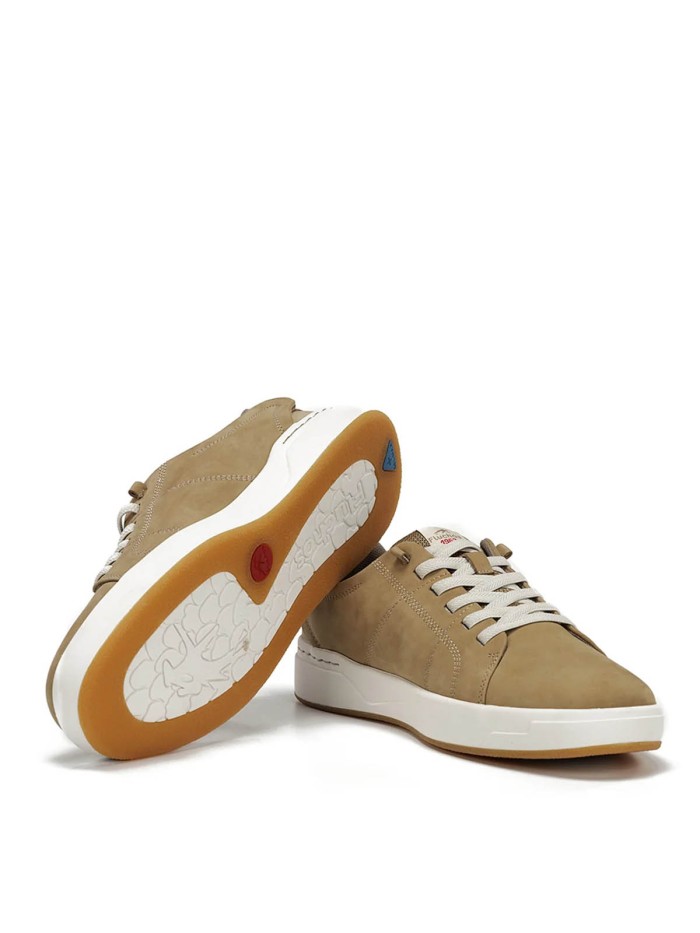 ZAPATOS DEPORTIVOS DE PIEL CON CORDONES CABALLERO FLUCHOS NADAL F2378 CAMEL