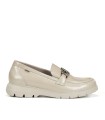 MOCASÍN DE MUJER FLUCHOS GLADIS 506344 DE PIEL CON PLANTILLA EXTRAÍBLE Y SUELA LIGHT