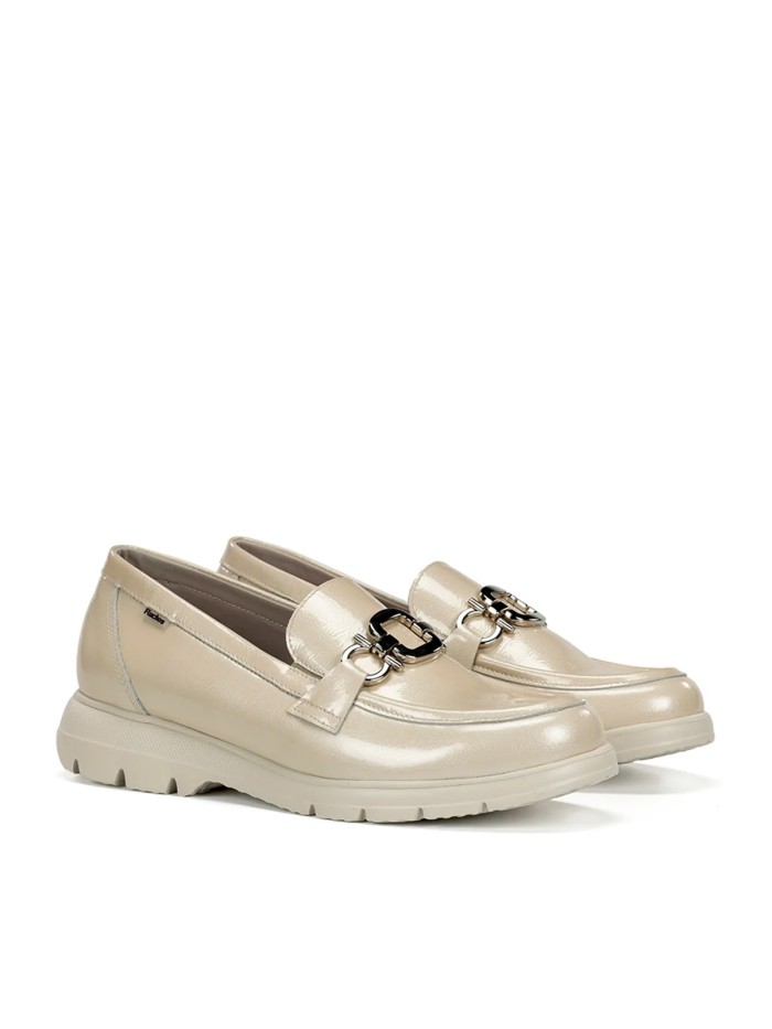 MOCASÍN DE MUJER FLUCHOS GLADIS 506344 DE PIEL CON PLANTILLA EXTRAÍBLE Y SUELA LIGHT