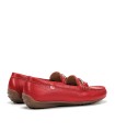 MOCASINES DE PIEL PARA MUJER FLUCHOS BRUNI F2156 ROJO