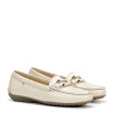 MOCASINES DE PIEL PARA MUJER FLUCHOS BRUNI F2156 BEIGE