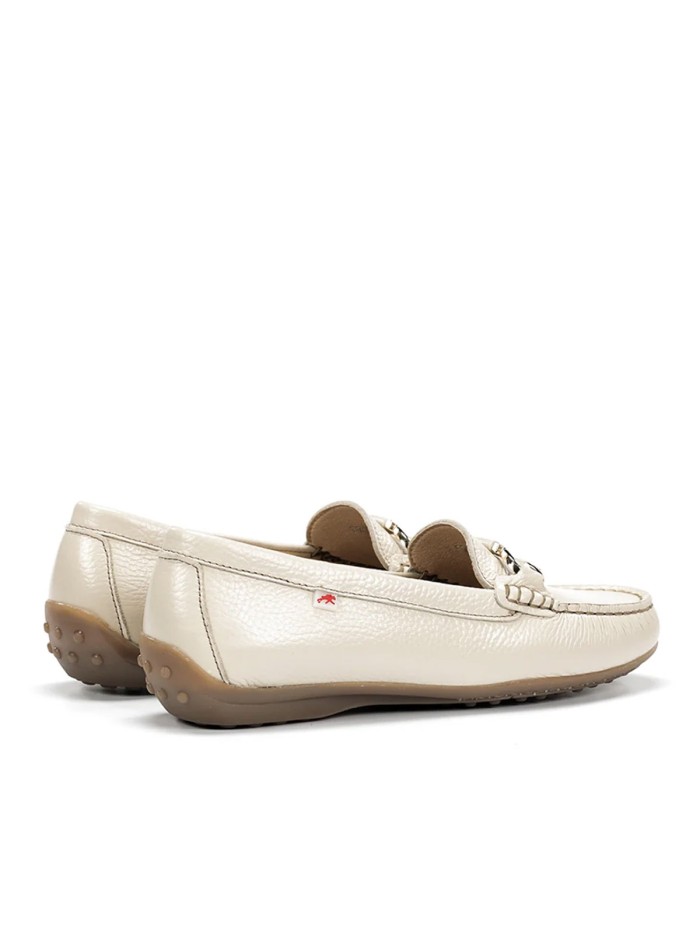 MOCASINES DE PIEL PARA MUJER FLUCHOS BRUNI F2156 BEIGE