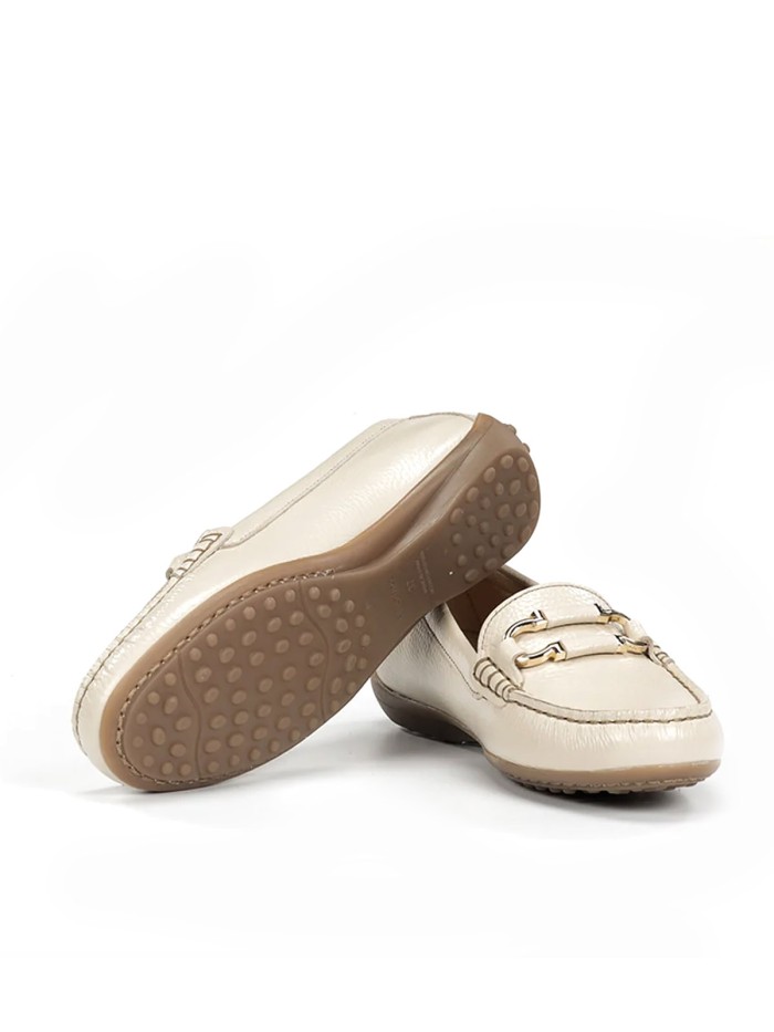 MOCASINES DE PIEL PARA MUJER FLUCHOS BRUNI F2156 BEIGE