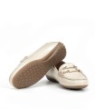 MOCASINES DE PIEL PARA MUJER FLUCHOS BRUNI F2156 BEIGE