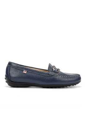 MOCASINES DE PIEL PARA MUJER FLUCHOS BRUNI F2156 MARINO