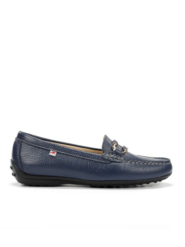 MOCASINES DE PIEL PARA MUJER FLUCHOS BRUNI F2156 MARINO