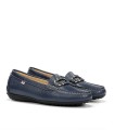 MOCASINES DE PIEL PARA MUJER FLUCHOS BRUNI F2156 MARINO