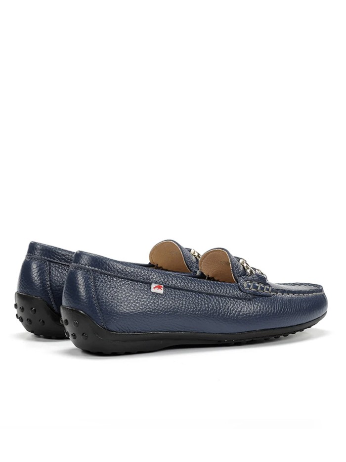 MOCASINES DE PIEL PARA MUJER FLUCHOS BRUNI F2156 MARINO